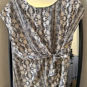 Snake skin looking. Lightweight side tye top